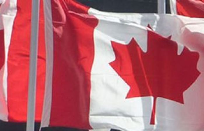 Canadian flags